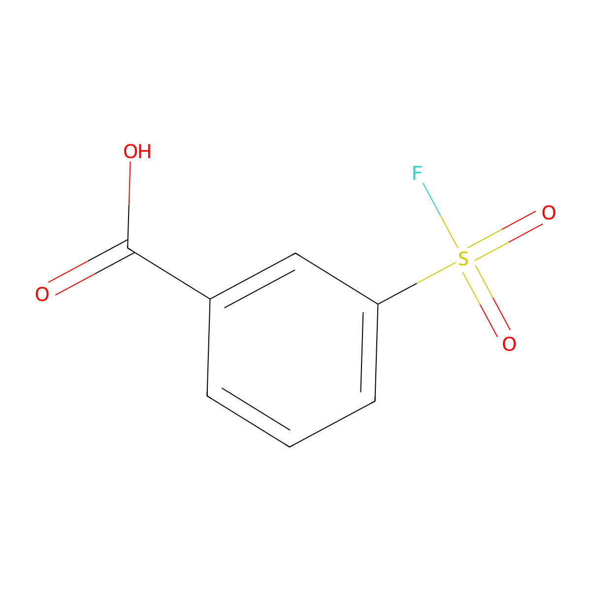 3-(Fluorosulfonyl)benzoic acid molecular structure, CAS 454-95-5