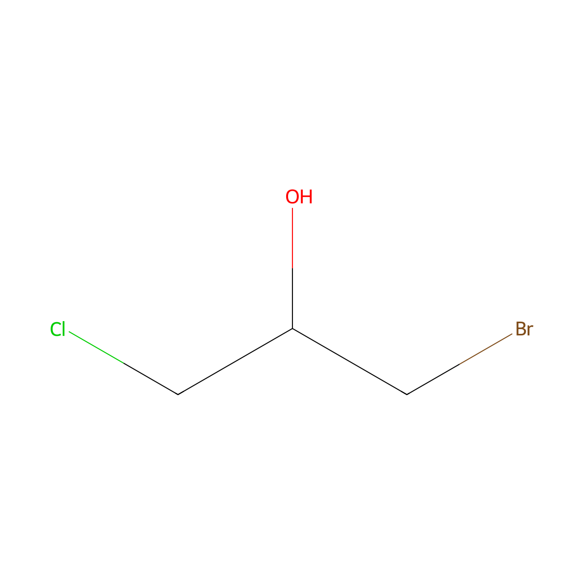 1-Bromo-3-chloropropan-2-ol molecular structure, CAS 4540-44-7