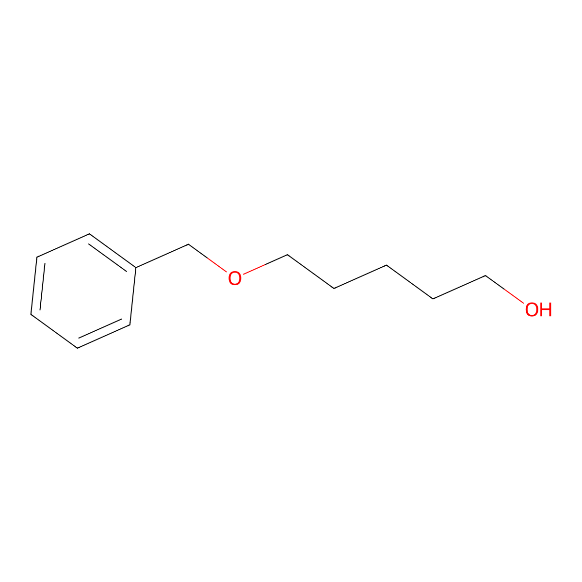 5-(Benzyloxy)pentan-1-ol molecular structure, CAS 4541-15-5