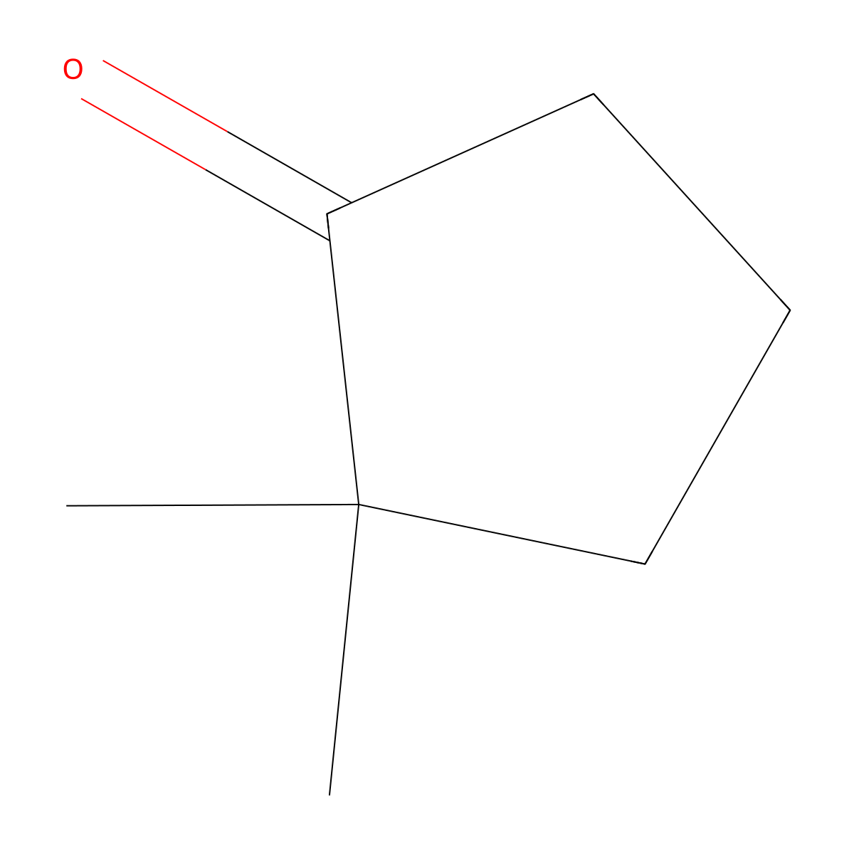 2,2-Dimethylcyclopentanone molecular structure, CAS 4541-32-6
