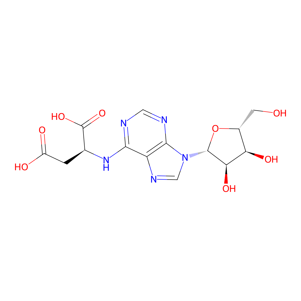 Succinoadenosine molecular structure, CAS 4542-23-8