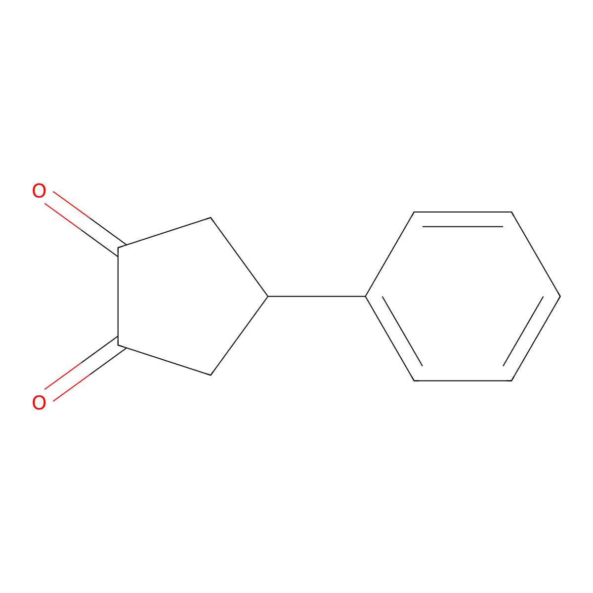 4-Phenylcyclopentane-1,2-dione molecular structure, CAS 4542-64-7
