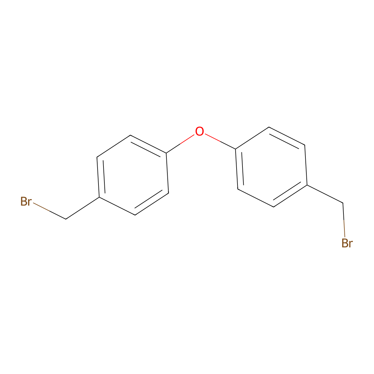 4,4'-Oxybis((bromomethyl)benzene) molecular structure, CAS 4542-75-0