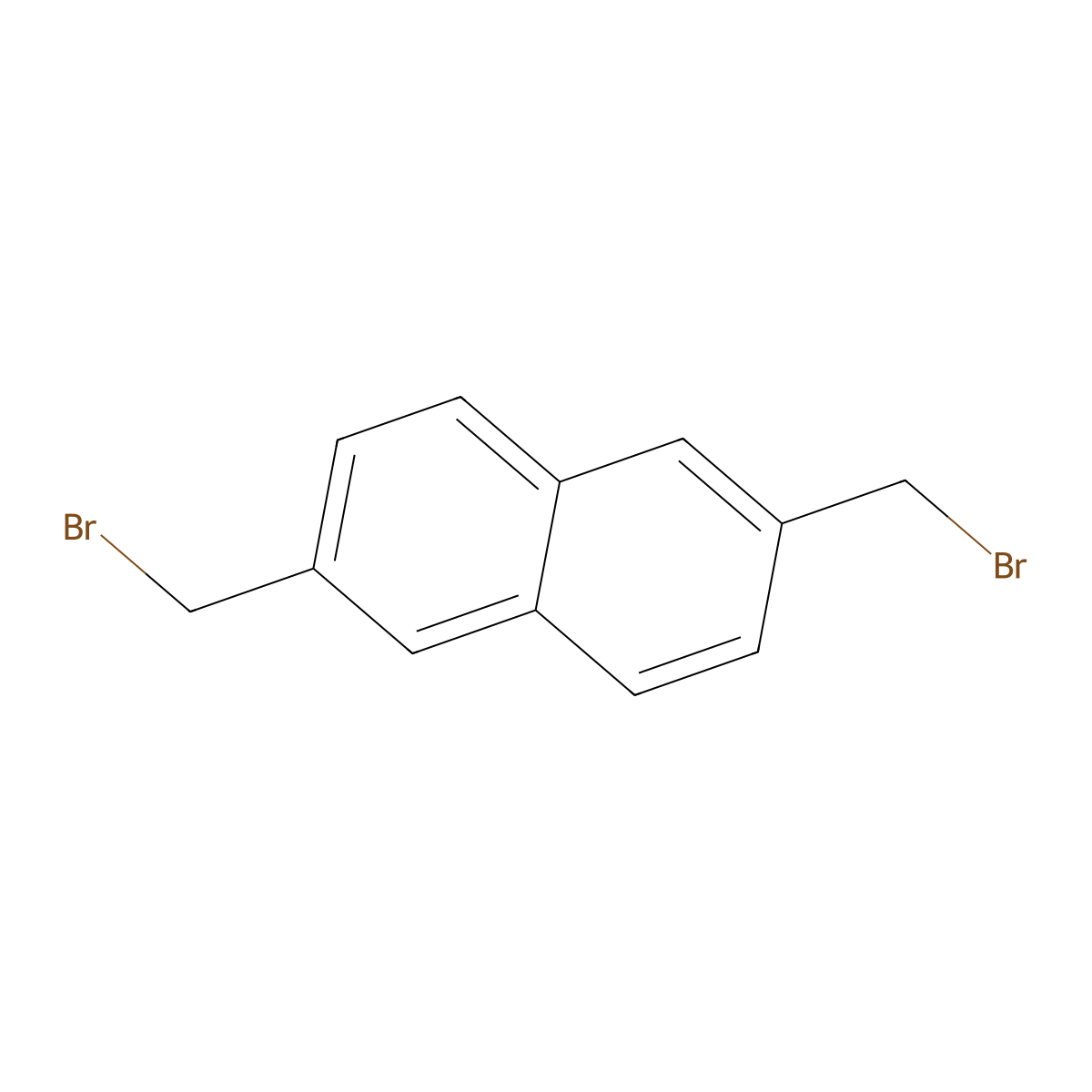 2,6-Bis(bromomethyl)naphthalene molecular structure, CAS 4542-77-2