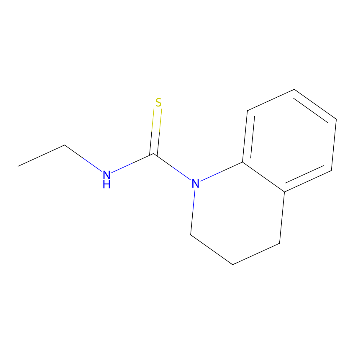 N-ethyl-3,4-dihydro-1(2H)-quinolinecarbothioamide molecular structure, CAS 454230-14-9