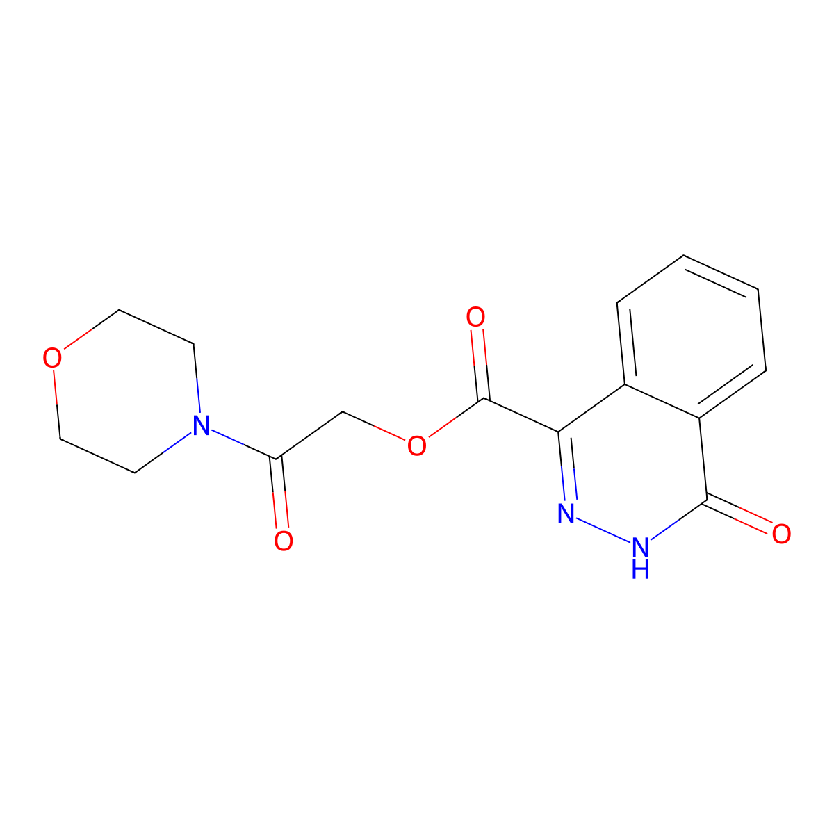 2-(Morpholin-4-yl)-2-oxoethyl 4-oxo-3,4-dihydrophthalazine-1-carboxylate molecular structure, CAS 454230-32-1