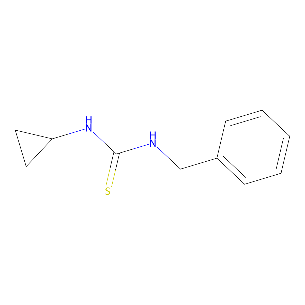 1-Benzyl-3-cyclopropylthiourea molecular structure, CAS 454247-55-3