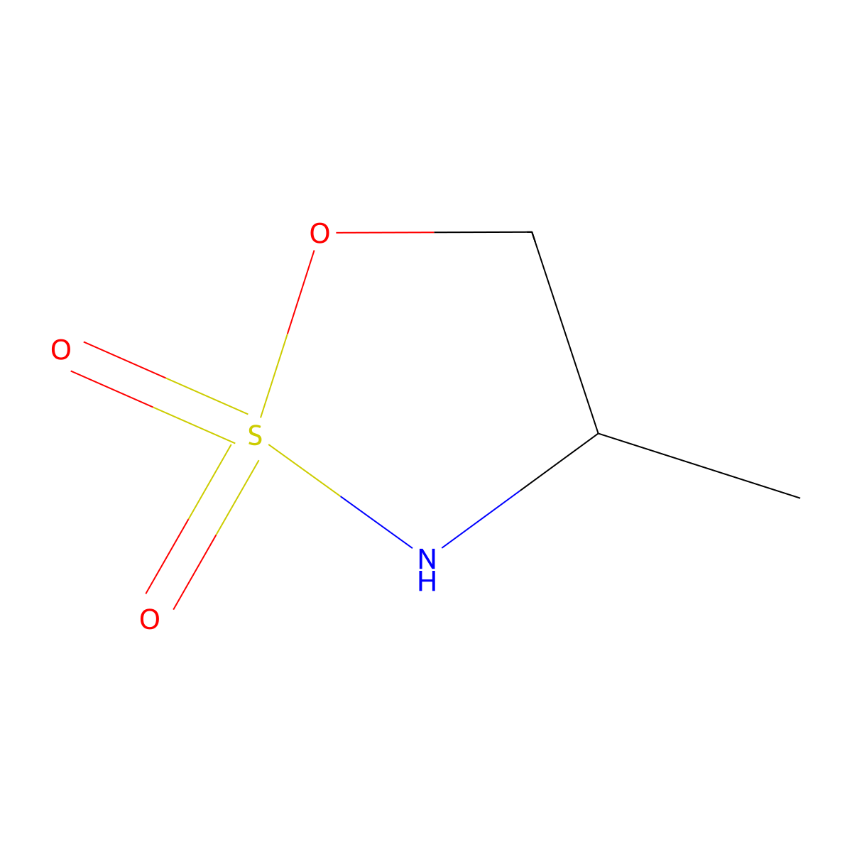 (4R)-4-methyl-1,2lambda6,3-oxathiazolidine-2,2-dione molecular structure, CAS 454248-61-4