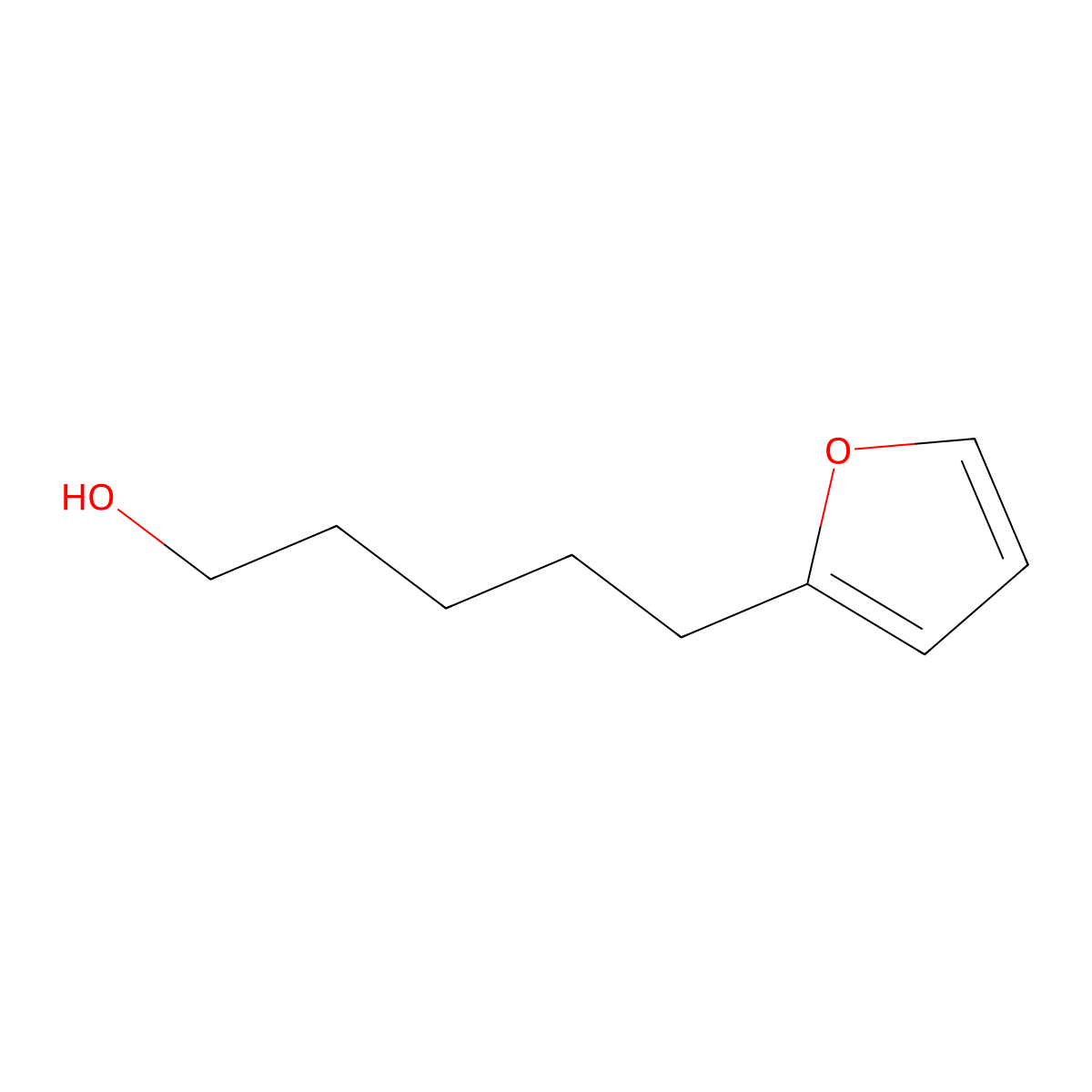 5-(Furan-2-yl)pentan-1-ol molecular structure, CAS 4543-50-4