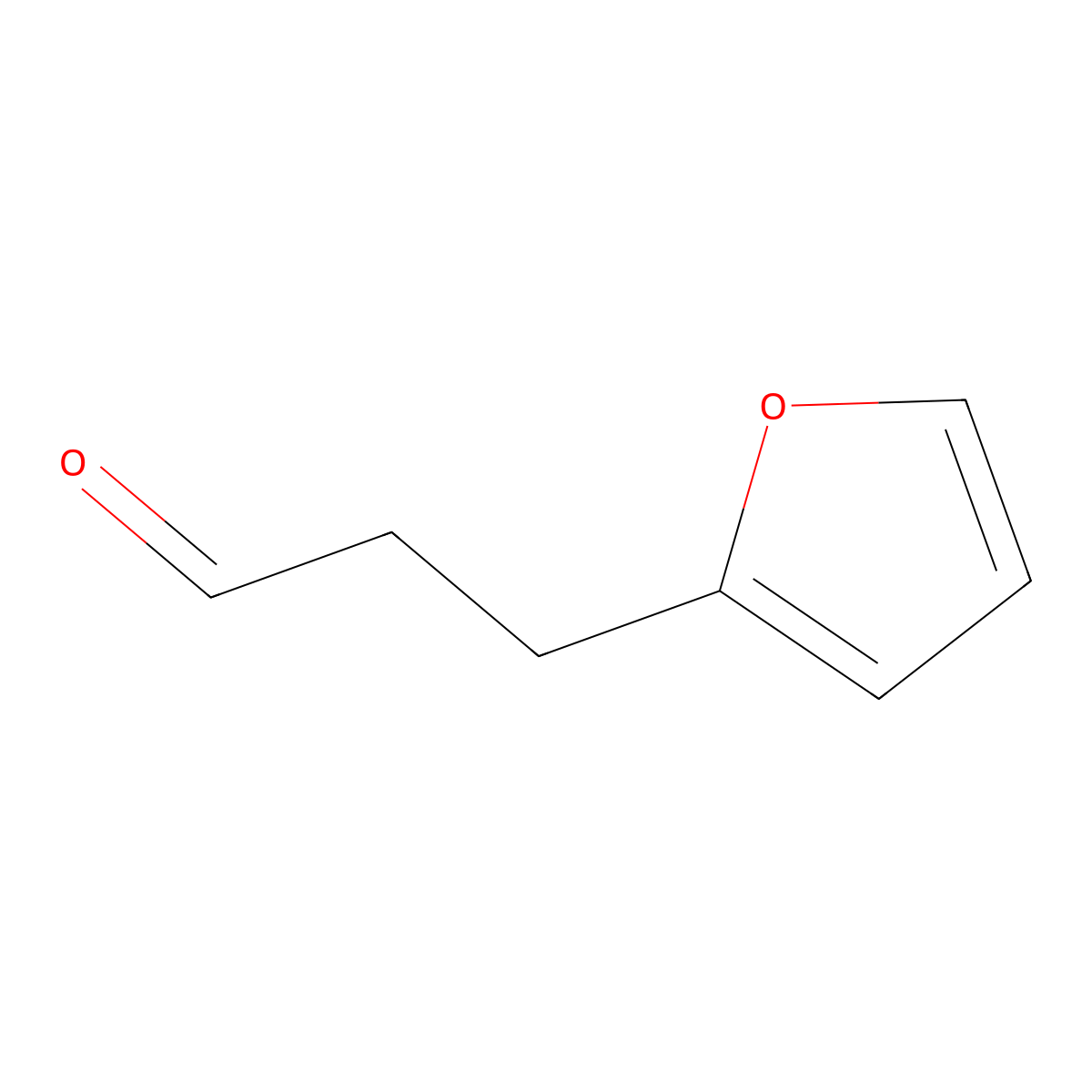 3-(Furan-2-yl)propanal molecular structure, CAS 4543-51-5