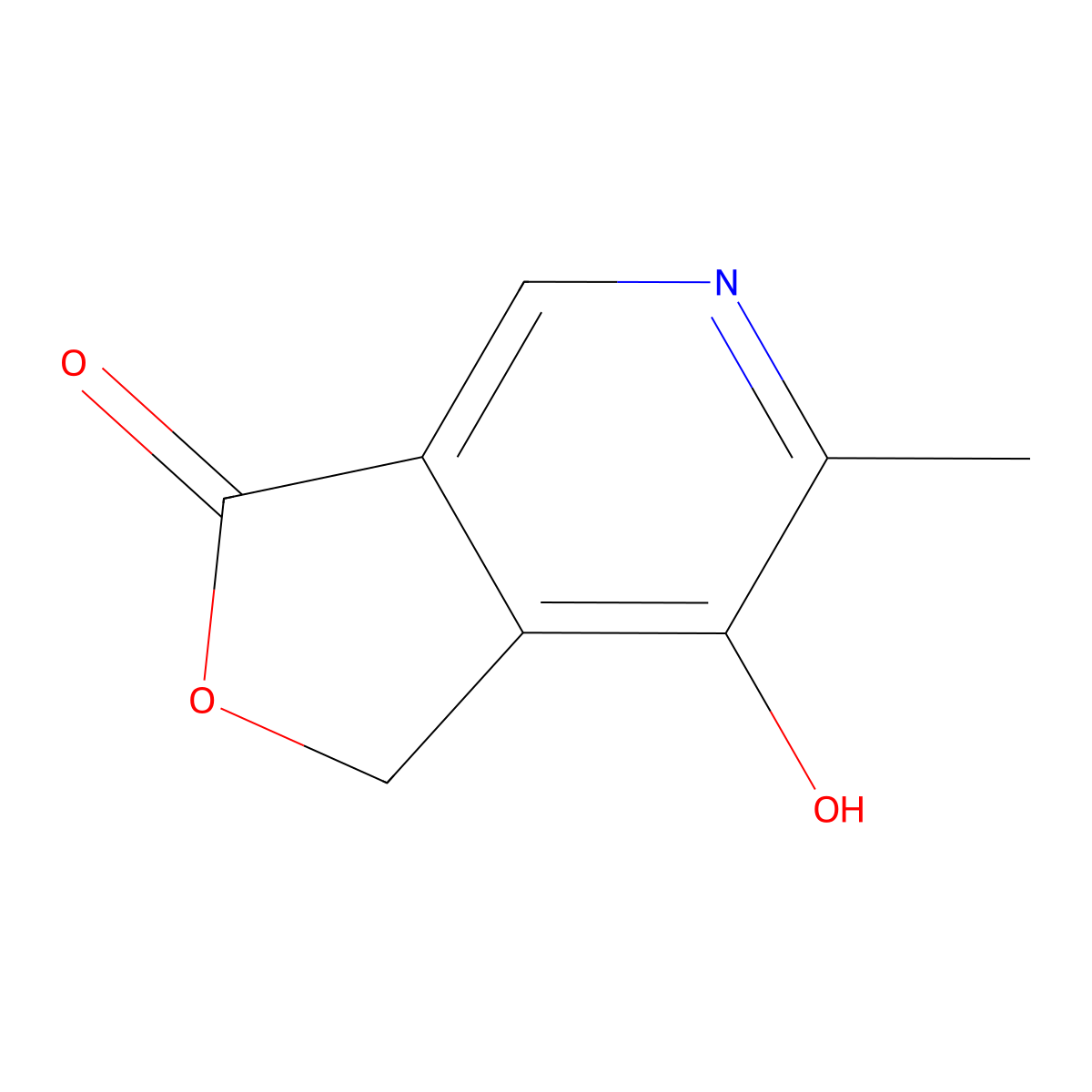 7-hydroxy-6-methylfuro(3,4-c)pyridin-3(1H)-one molecular structure, CAS 4543-56-0