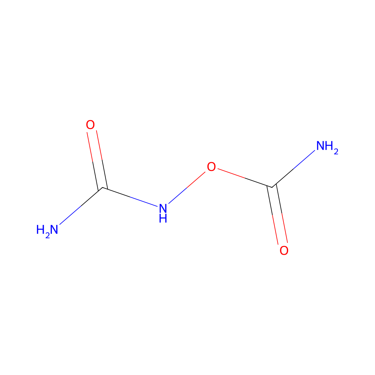 Carbamoyloxyurea molecular structure, CAS 4543-62-8