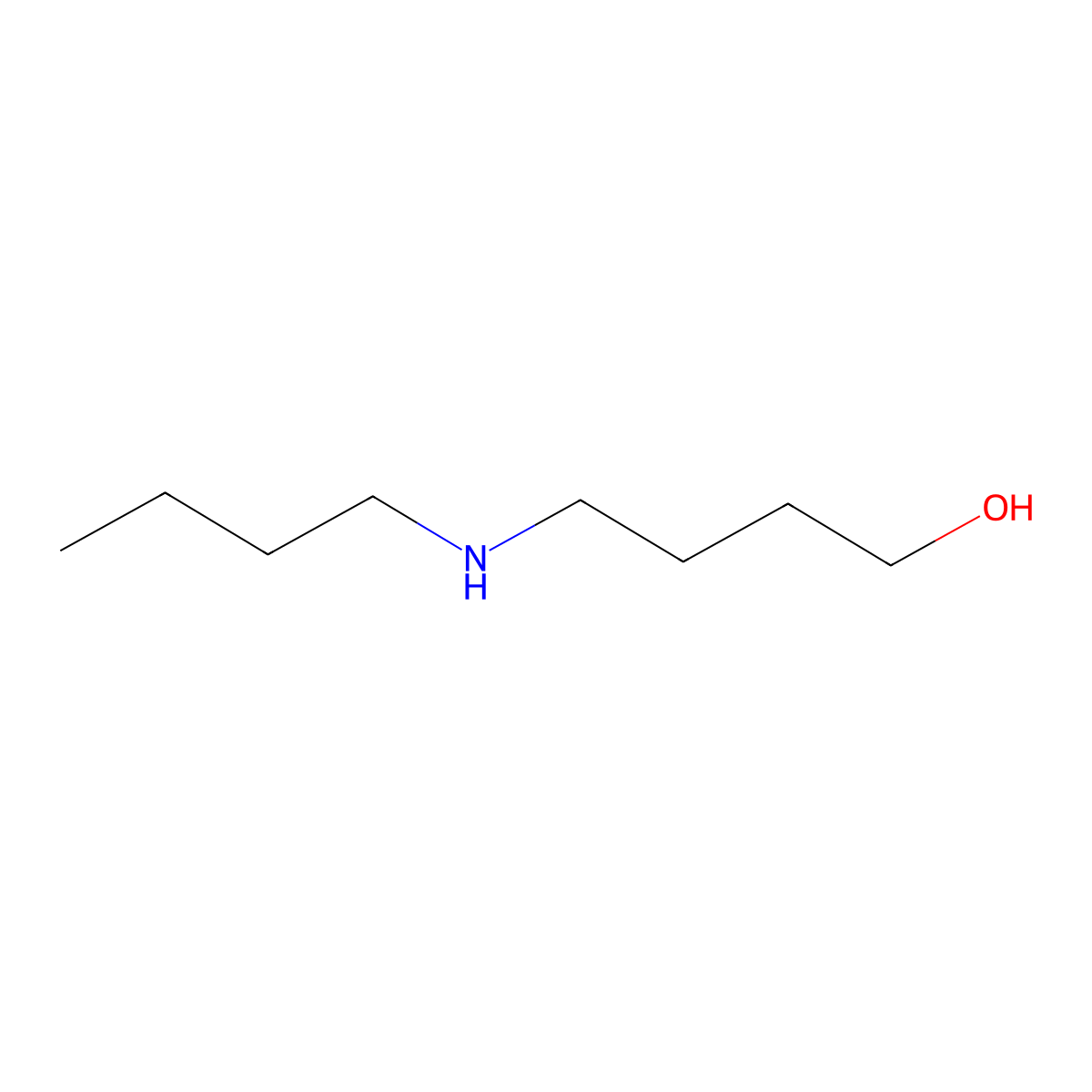 1-Butanol, 4-(butylamino)- molecular structure, CAS 4543-95-7