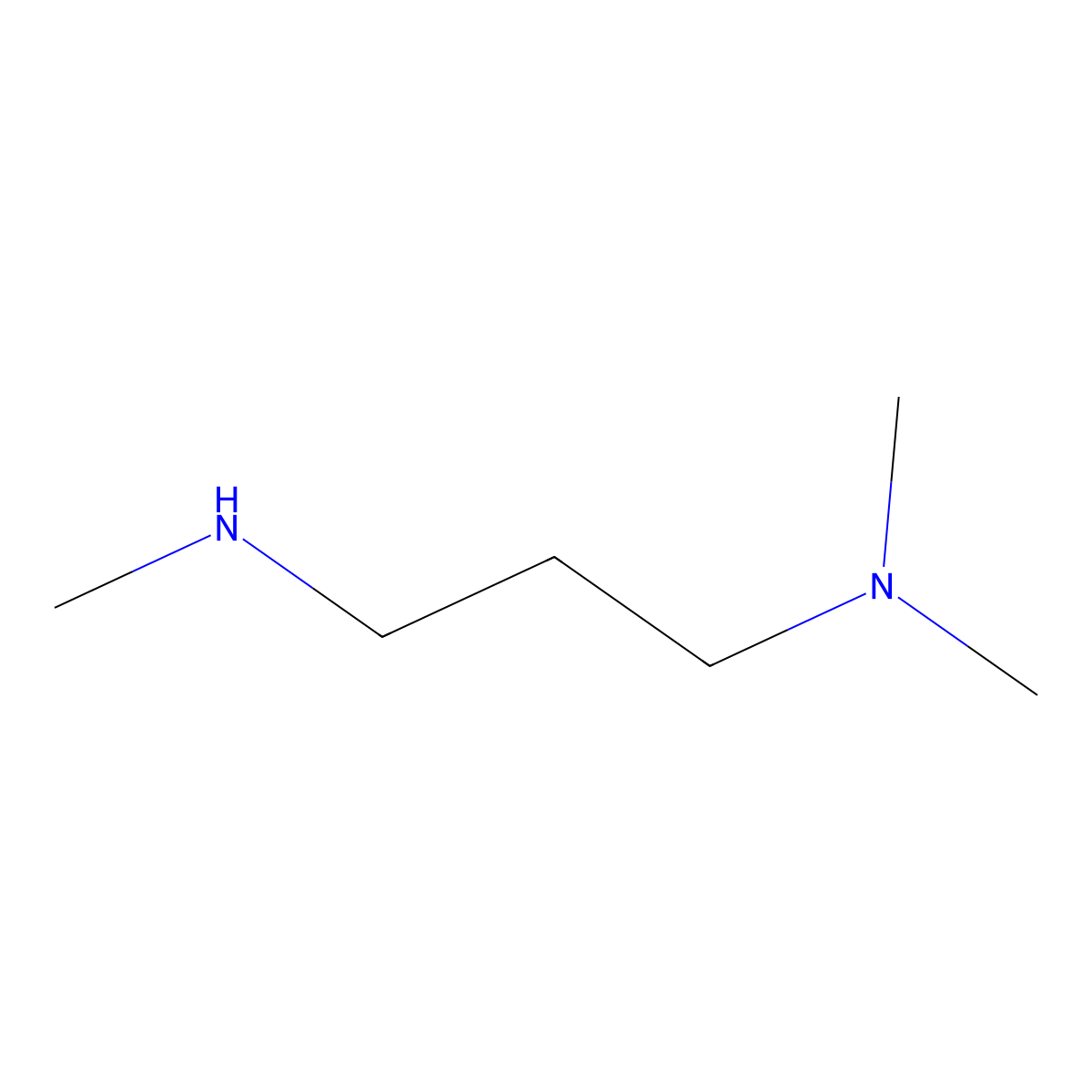 1,3-Propanediamine, N1,N1,N3-trimethyl- molecular structure, CAS 4543-96-8
