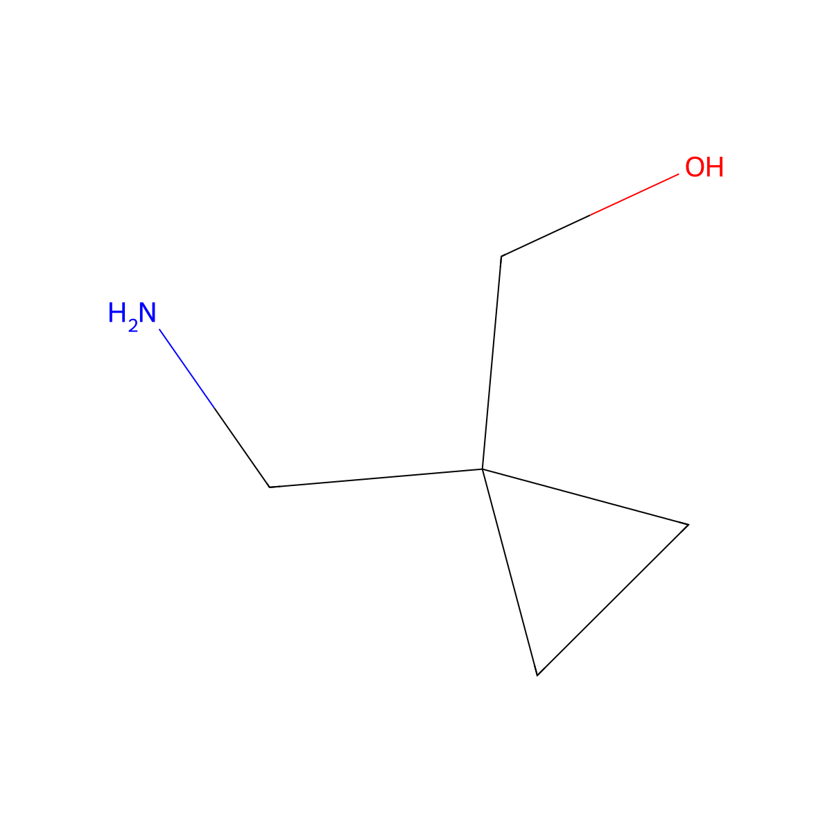 [1-(Aminomethyl)cyclopropyl]methanol molecular structure, CAS 45434-02-4