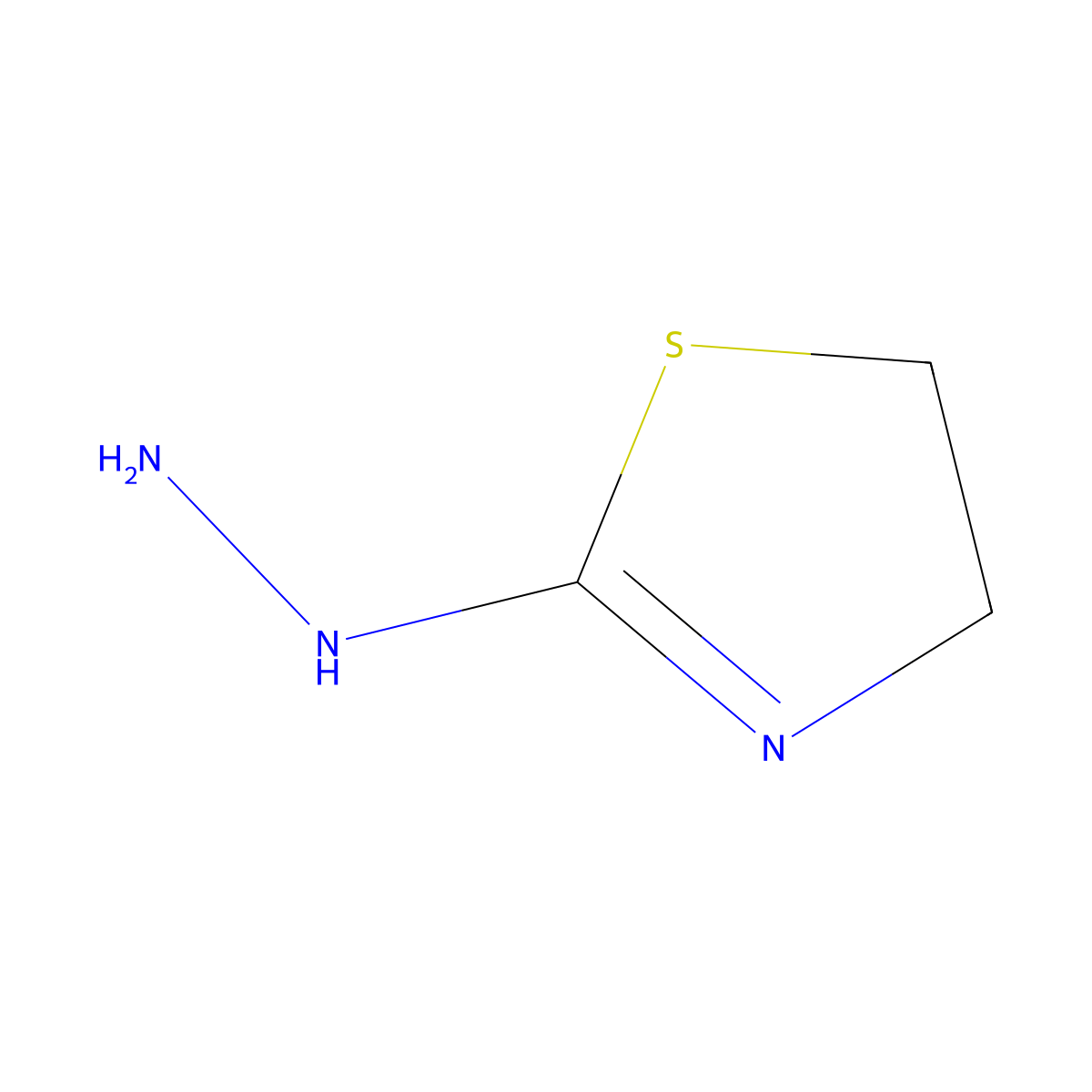2-Hydrazinyl-4,5-dihydro-1,3-thiazole molecular structure, CAS 45439-41-6