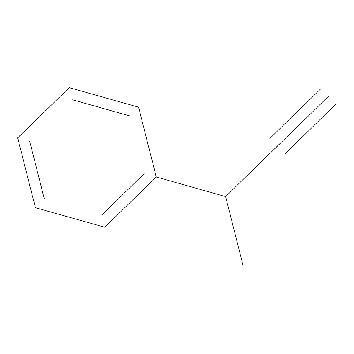 (1-Methyl-2-propynyl)benzene molecular structure, CAS 4544-28-9