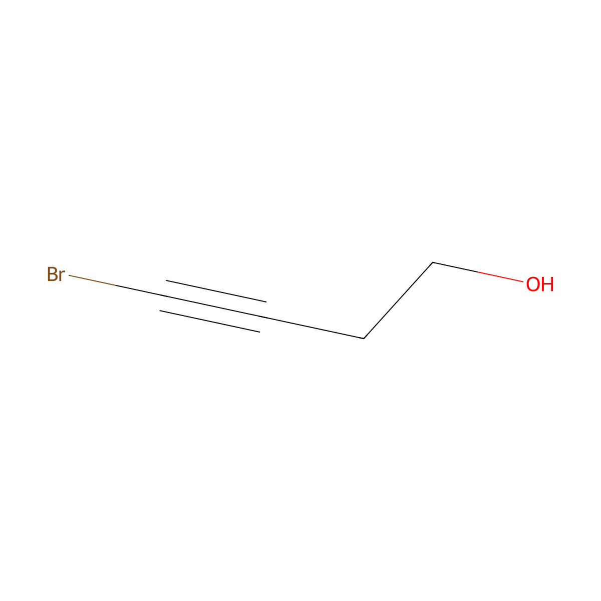 4-Bromobut-3-yn-1-ol molecular structure, CAS 4544-38-1