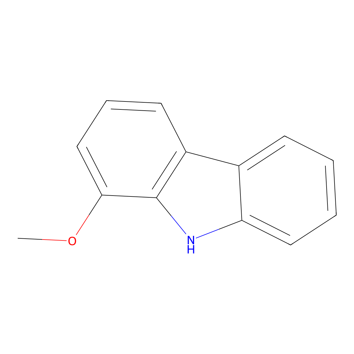 1-methoxy-9H-carbazole molecular structure, CAS 4544-87-0