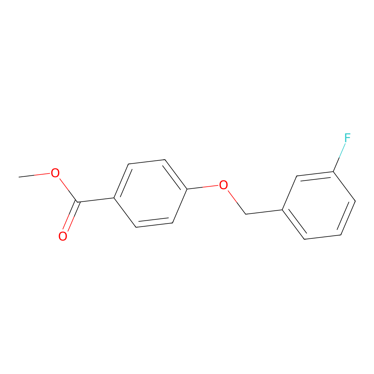 Methyl 4-[(3-fluorobenzyl)oxy]benzenecarboxylate molecular structure, CAS 454473-78-0