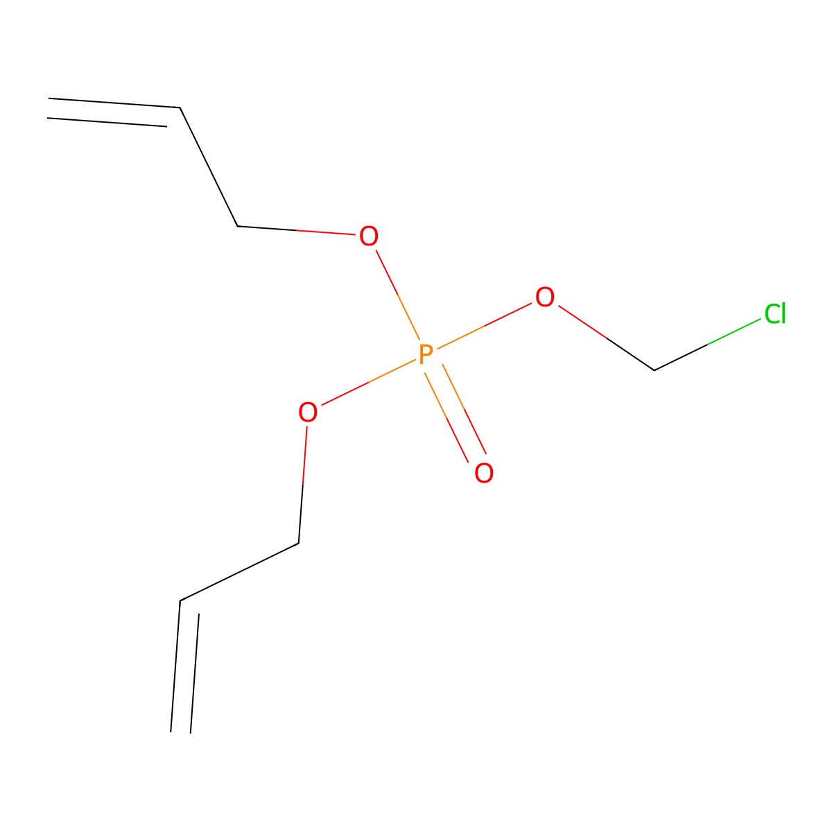 Diallyl (Chloromethyl) Phosphate molecular structure, CAS 454483-01-3