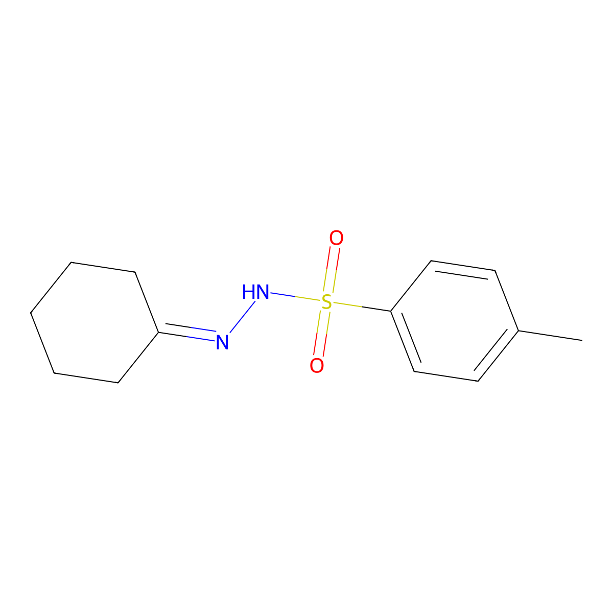 Cyclohexanone p-Toluenesulfonylhydrazone molecular structure, CAS 4545-18-0