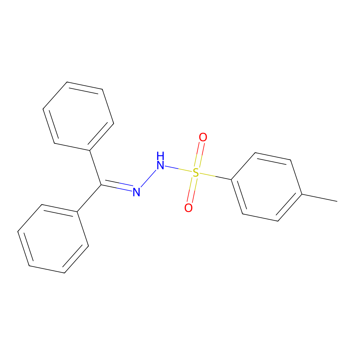 N'-(Diphenylmethylene)-4-methylbenzenesulfonohydrazide molecular structure, CAS 4545-20-4