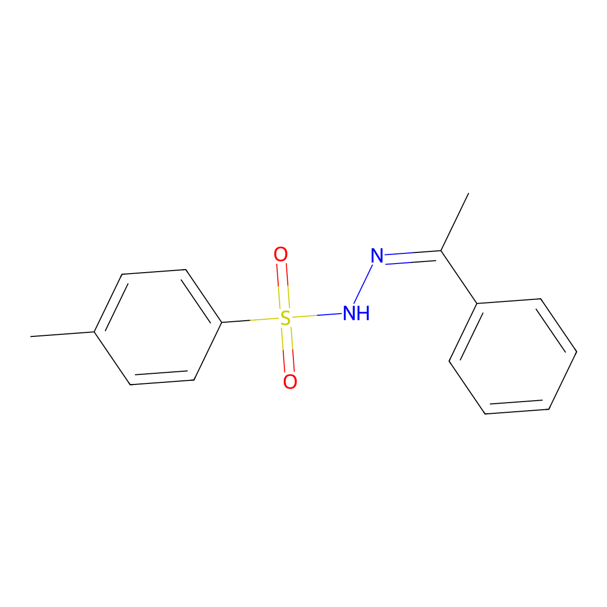 4-Methyl-N'-(1-phenylethylidene)benzene-1-sulfonohydrazide molecular structure, CAS 4545-21-5
