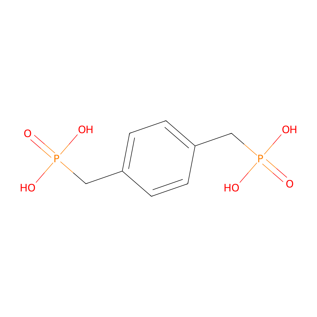 p-Xylylenediphosphonic Acid molecular structure, CAS 4546-06-9