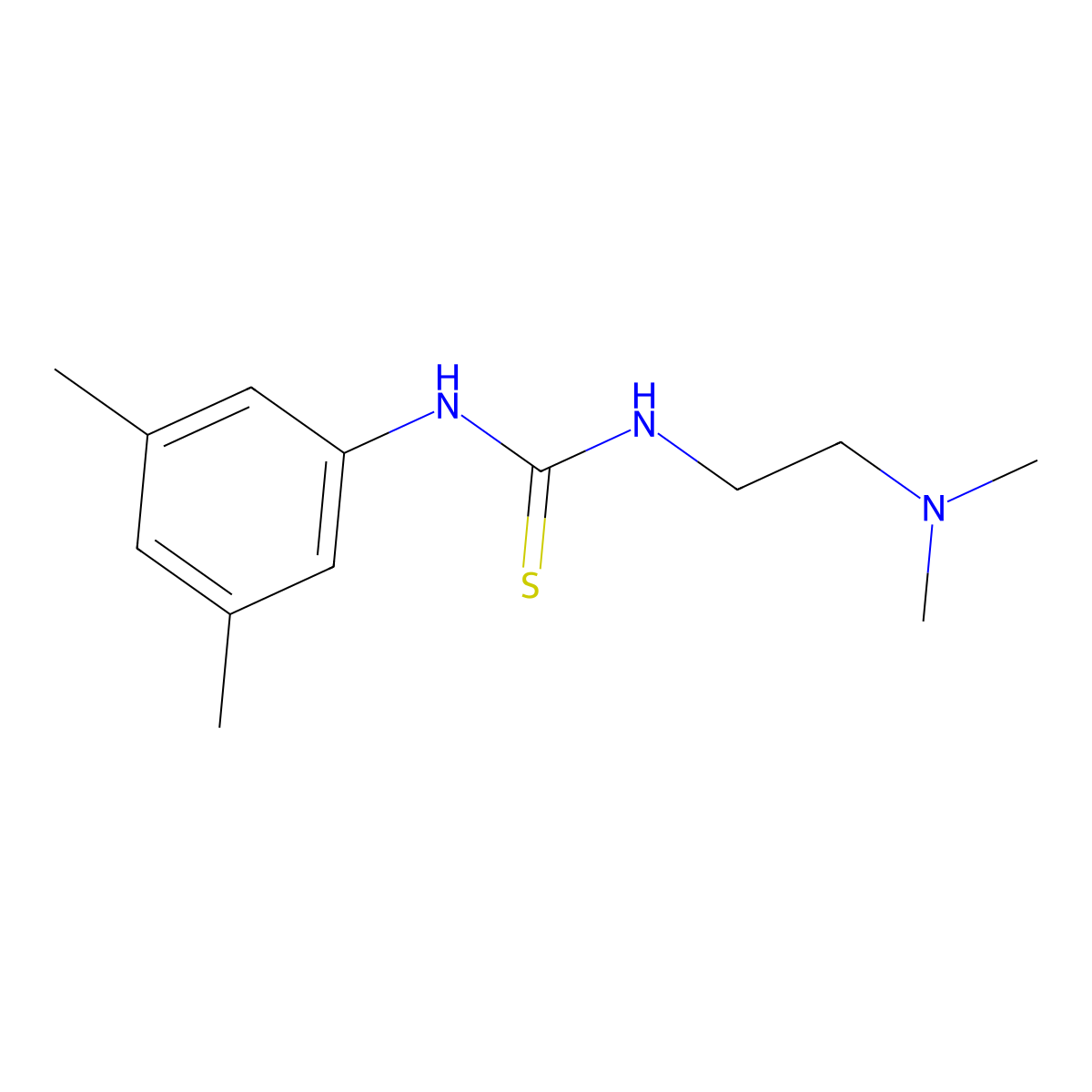1-[2-(Dimethylamino)ethyl]-3-(3,5-dimethylphenyl)thiourea molecular structure, CAS 454659-90-6
