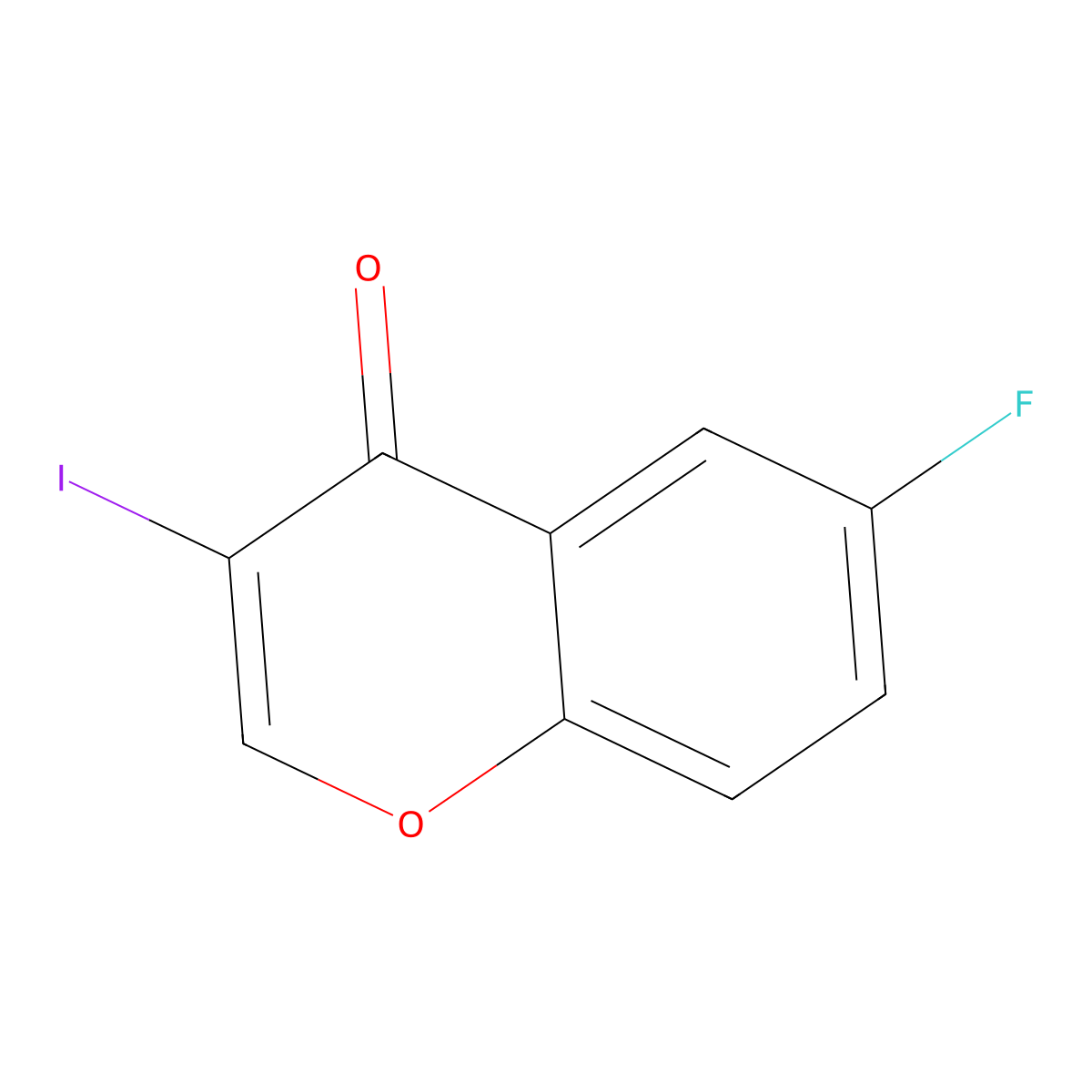 6-Fluoro-3-iodochromone molecular structure, CAS 454689-23-7