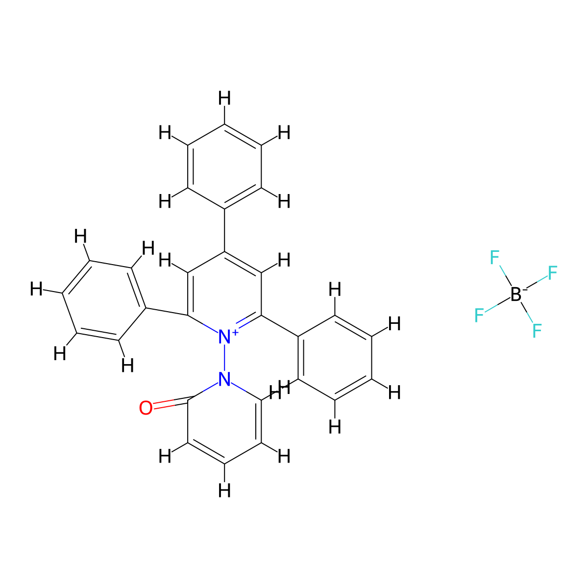 1-(2-Oxo-1(2H)-pyridinyl)-2,4,6-triphenylpyridinium tetrafluoroborate molecular structure, CAS 454696-30-1