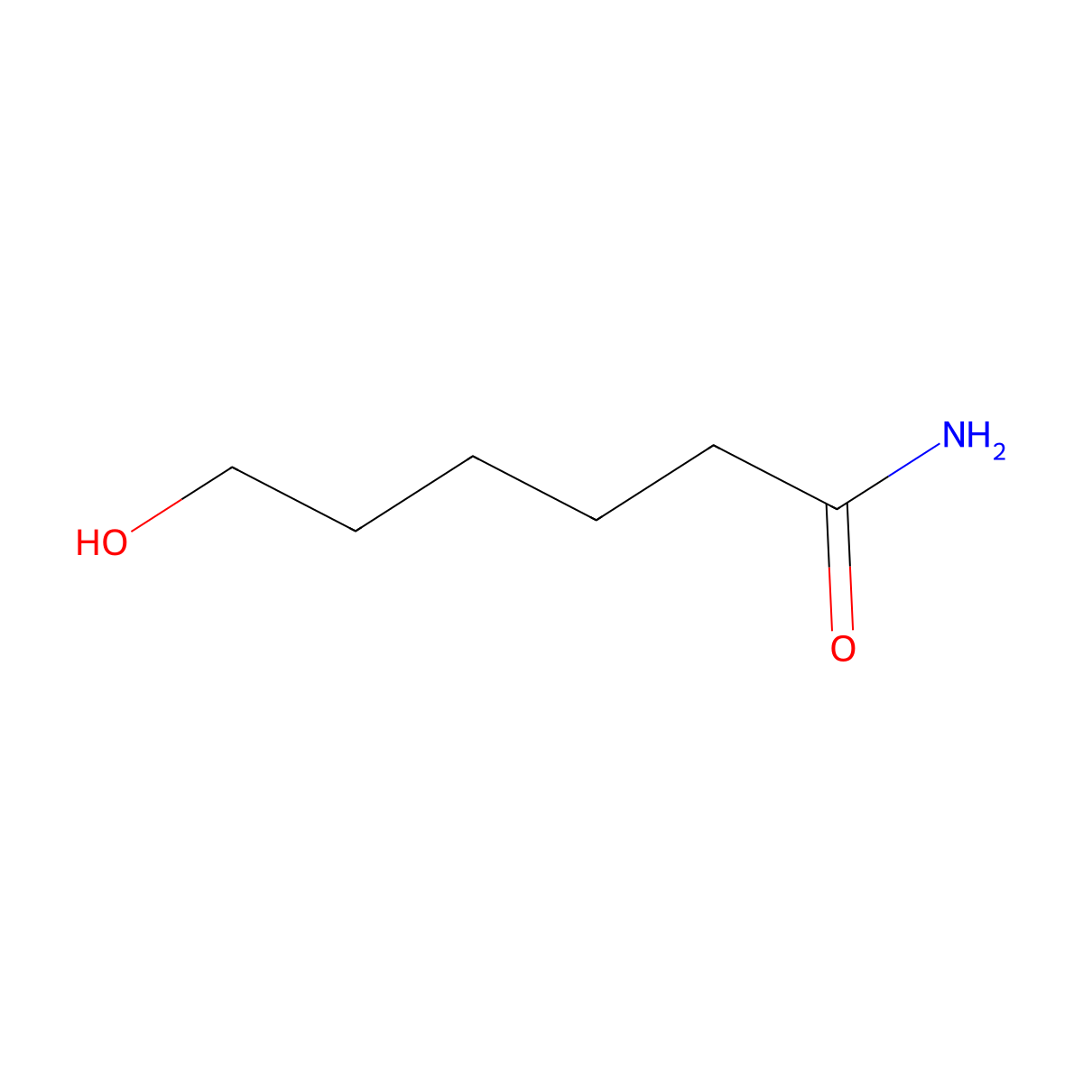 6-Hydroxycaproamide molecular structure, CAS 4547-52-8