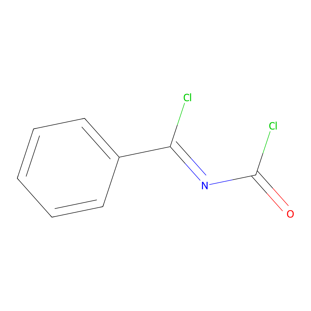 N-((Z)-chloro(phenyl)methylidene)carbamoyl chloride molecular structure, CAS 4547-71-1