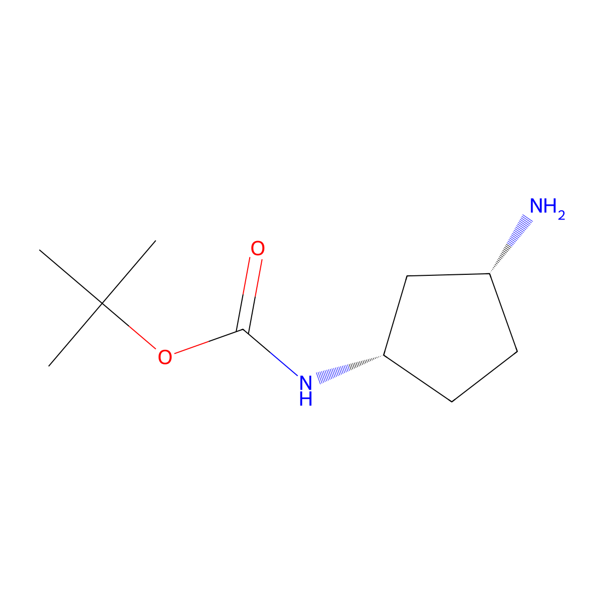 1,1-Dimethylethyl N-[(1S,3R)-3-aminocyclopentyl]carbamate molecular structure, CAS 454709-98-9