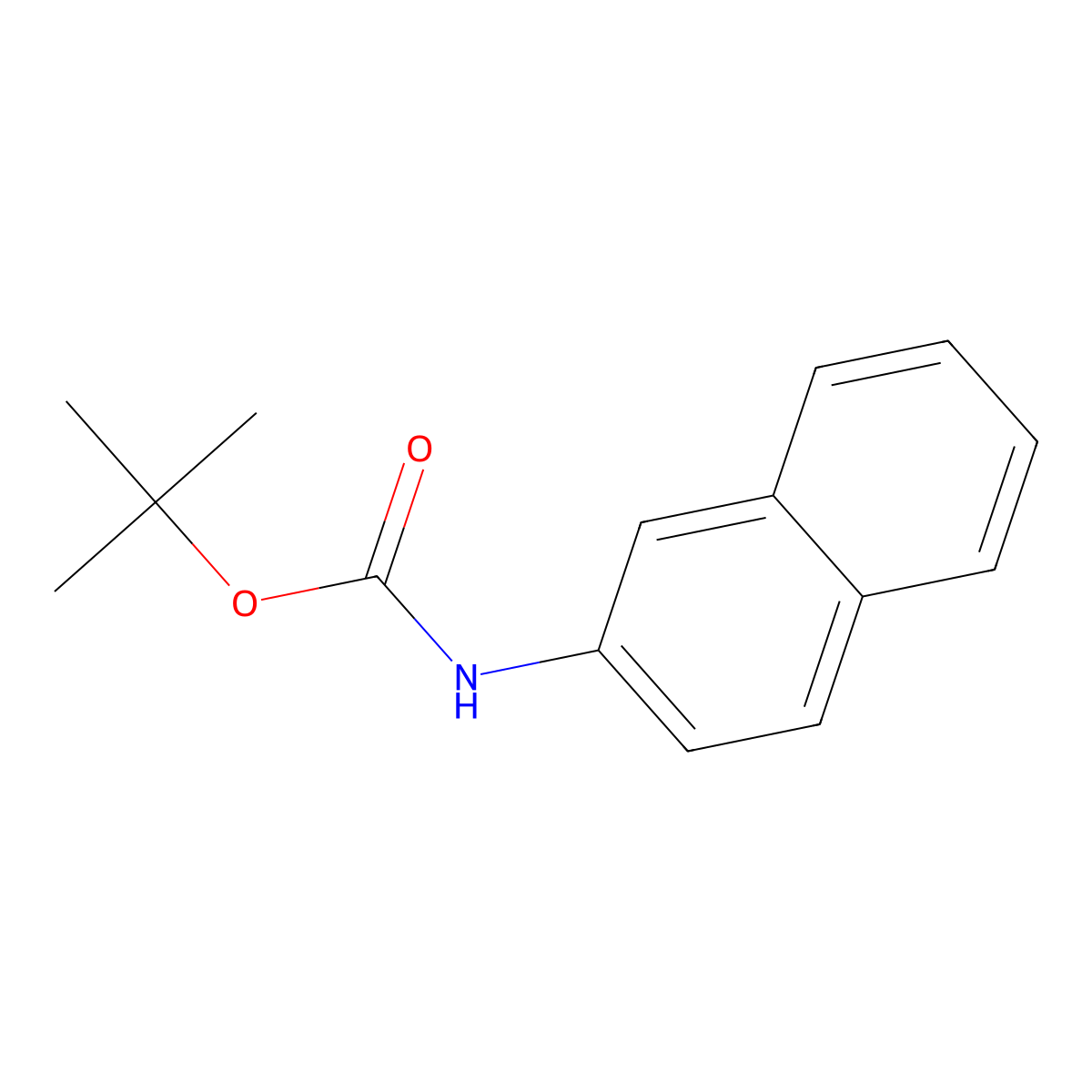 tert-Butyl naphthalen-2-ylcarbamate molecular structure, CAS 454713-45-2