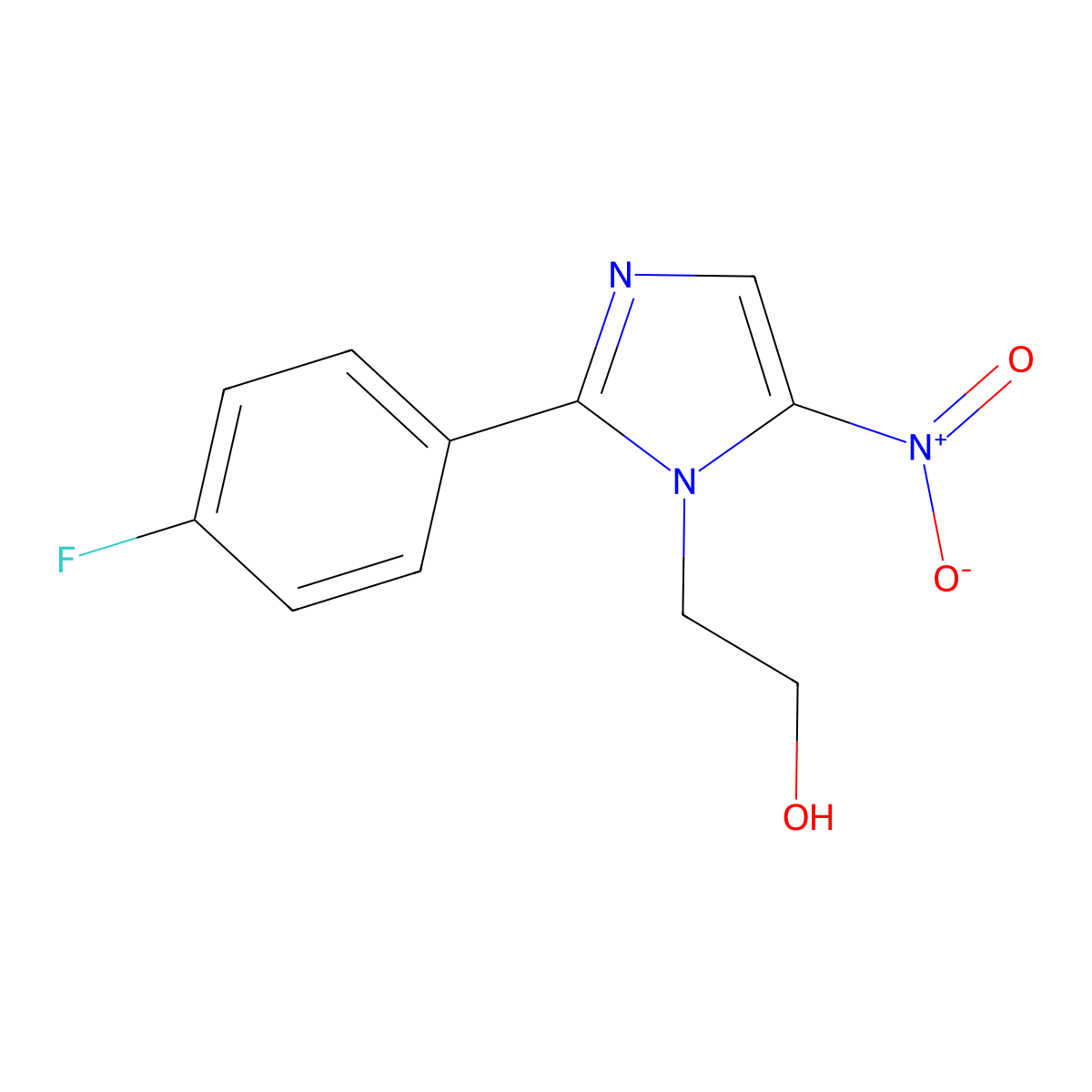 Flunidazole molecular structure, CAS 4548-15-6