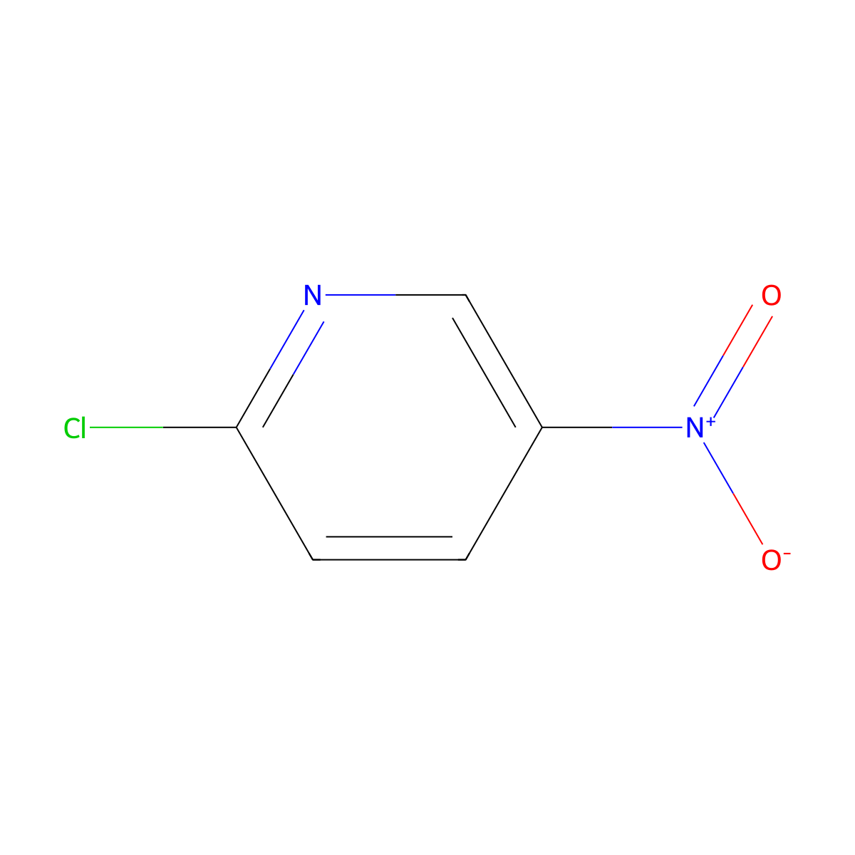 2-Chloro-5-nitropyridine molecular structure, CAS 4548-45-2