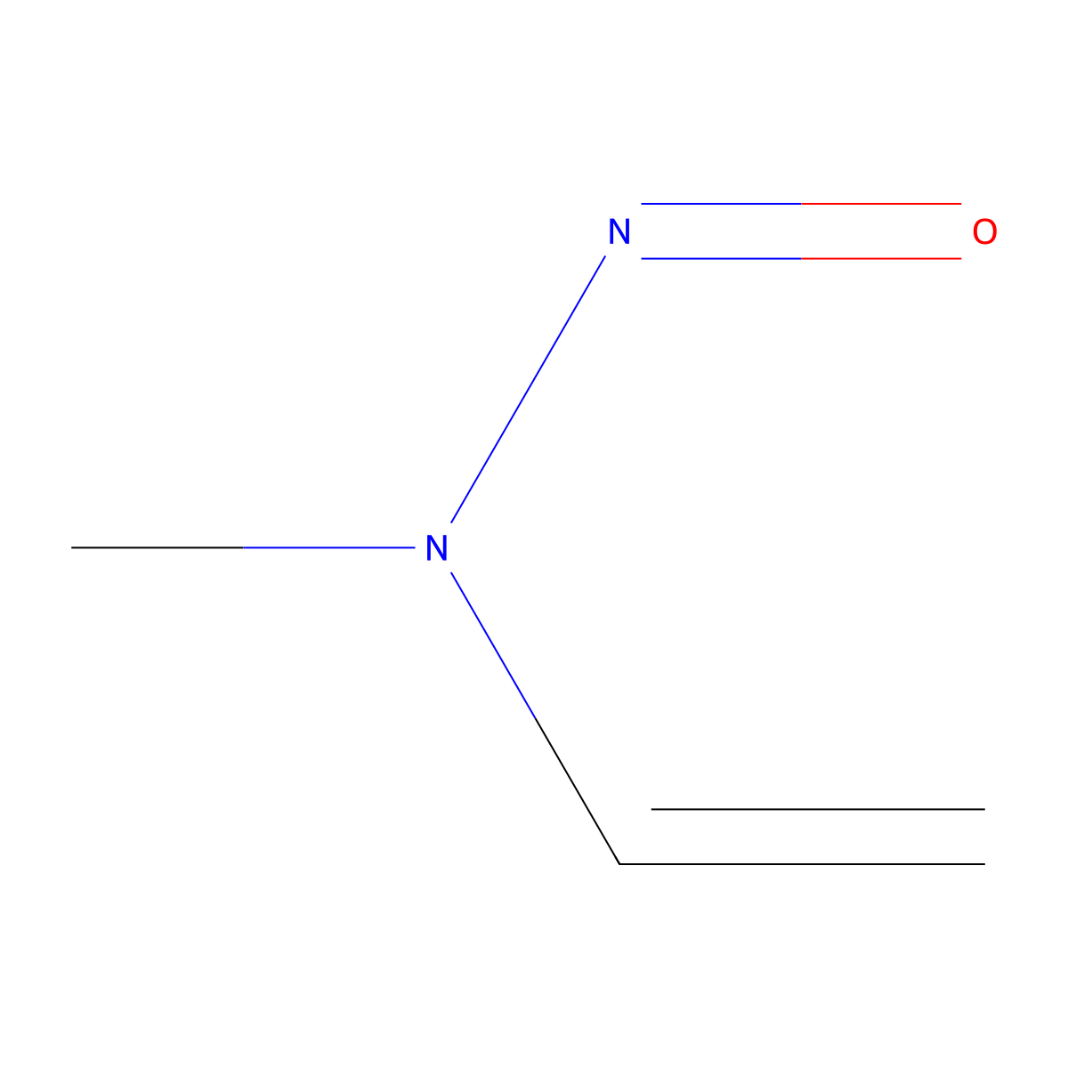 N-Nitrosomethylvinylamine molecular structure, CAS 4549-40-0