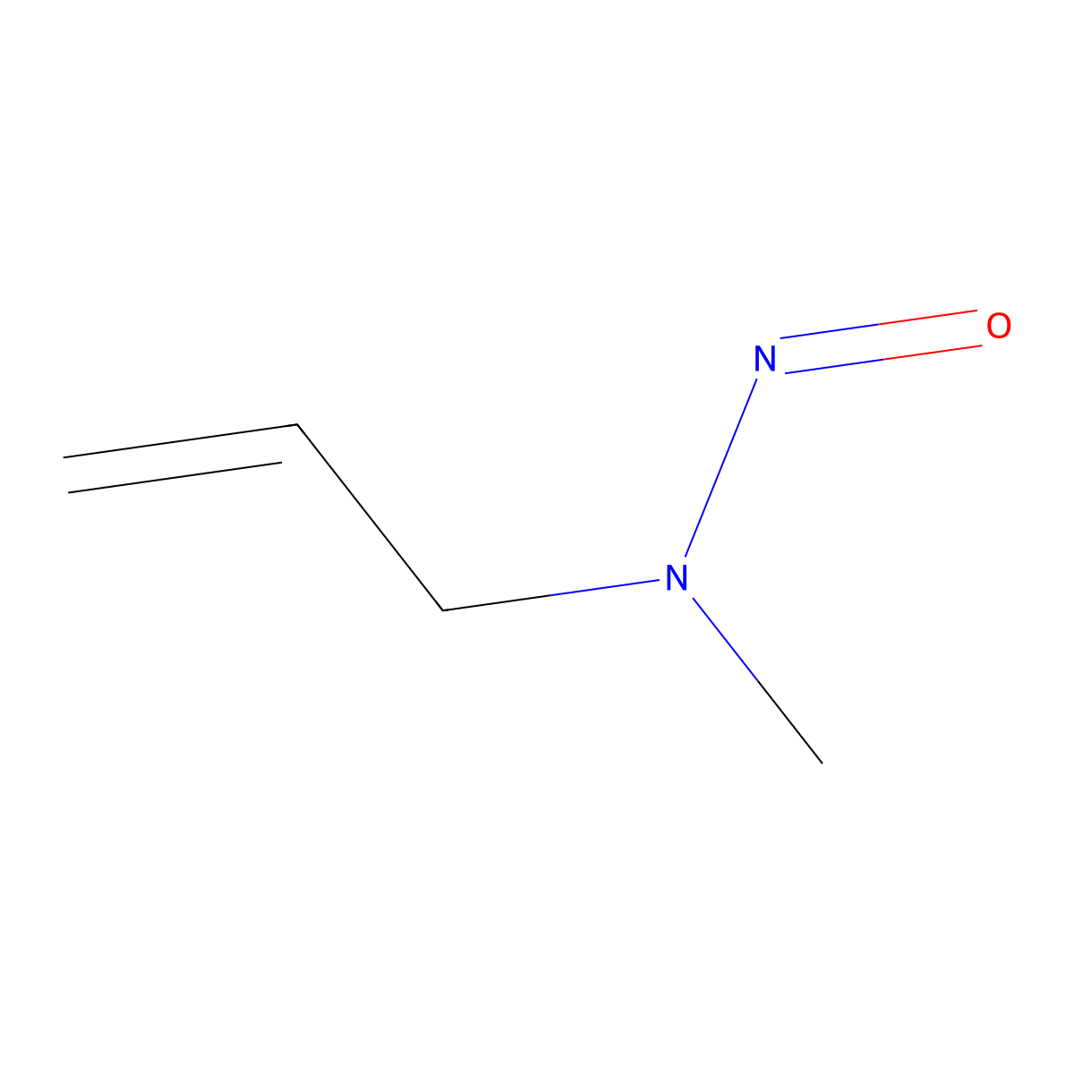 N-Nitroso-N-methylallylamine molecular structure, CAS 4549-43-3