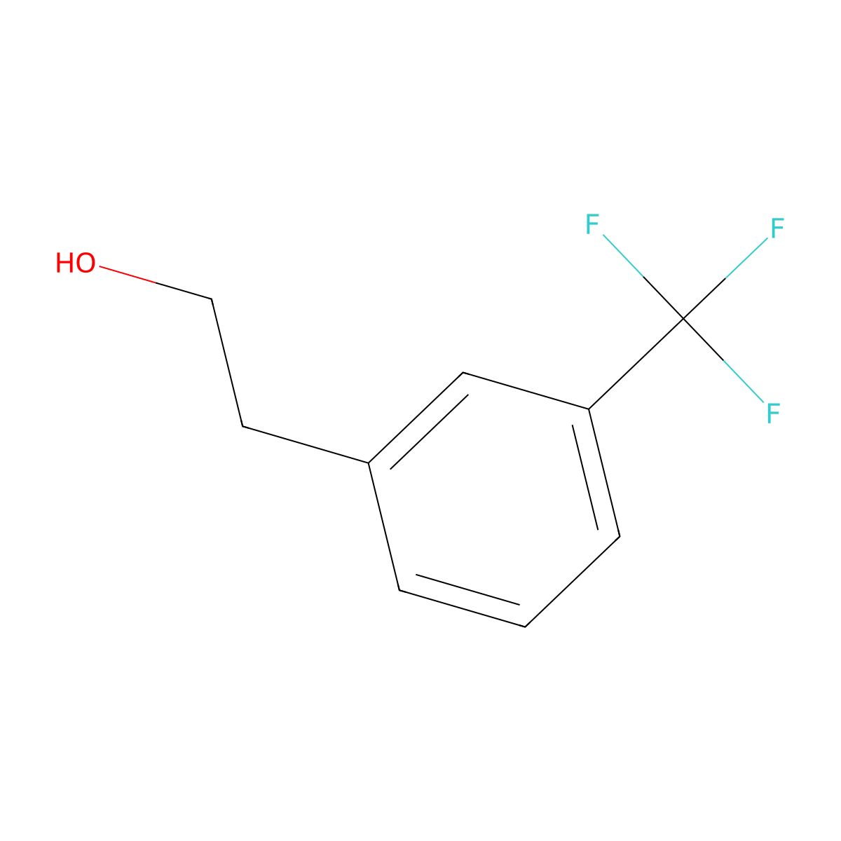 3-(Trifluoromethyl)phenethylic alcohol molecular structure, CAS 455-01-6