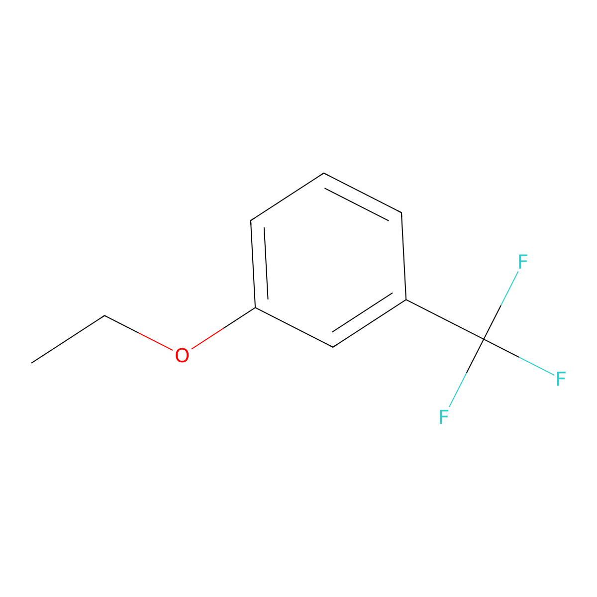 1-Ethoxy-3-(trifluoromethyl)benzene molecular structure, CAS 455-02-7