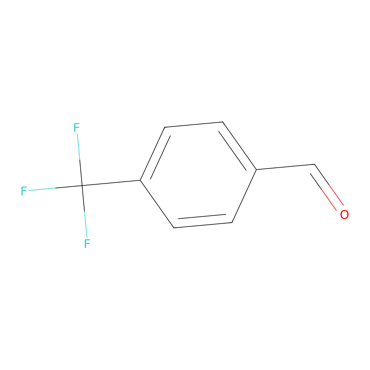4-(Trifluoromethyl)benzaldehyde molecular structure, CAS 455-19-6