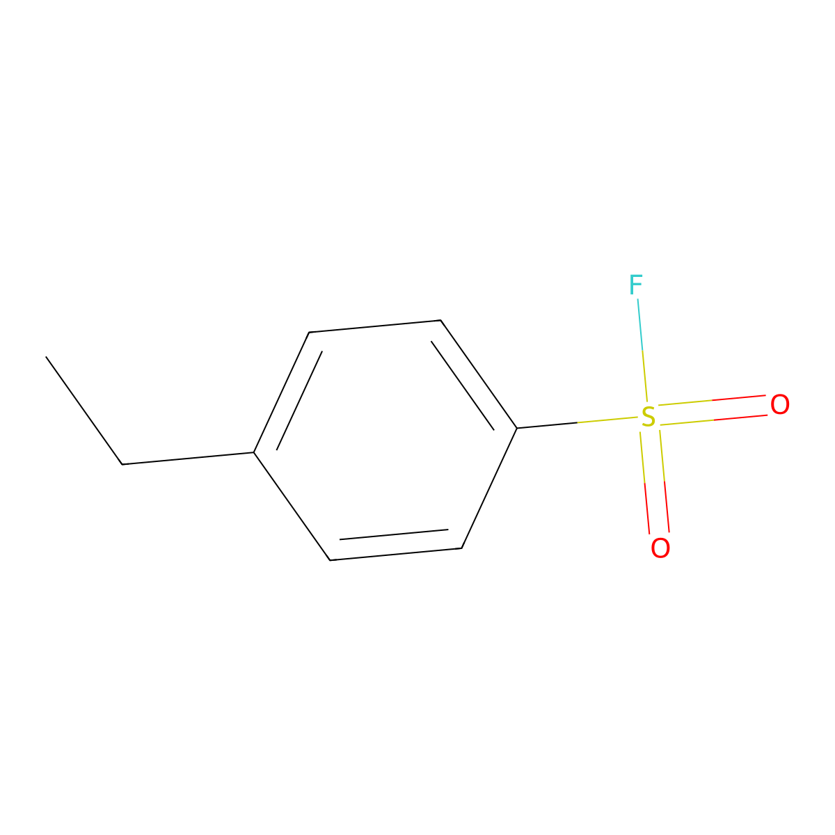 Benzenesulfonyl fluoride, 4-ethyl- molecular structure, CAS 455-20-9