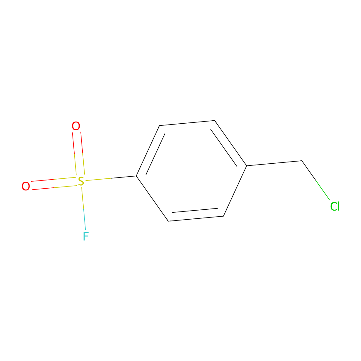 4-(Chloromethyl)benzenesulphonyl fluoride molecular structure, CAS 455-21-0