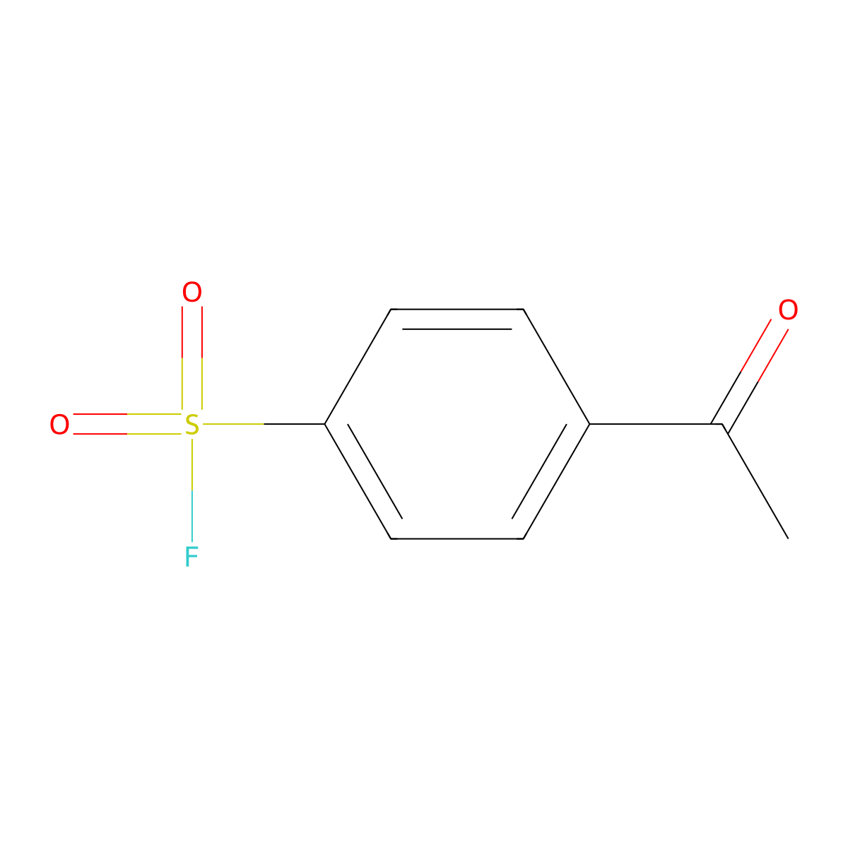 4-Acetylbenzenesulfonyl fluoride molecular structure, CAS 455-25-4