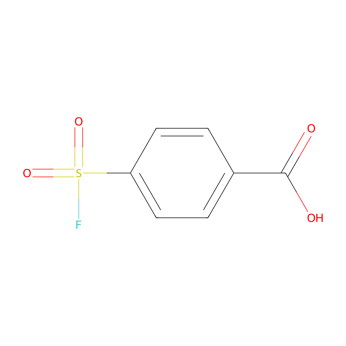 4-(Fluorosulfonyl)benzoic acid molecular structure, CAS 455-26-5