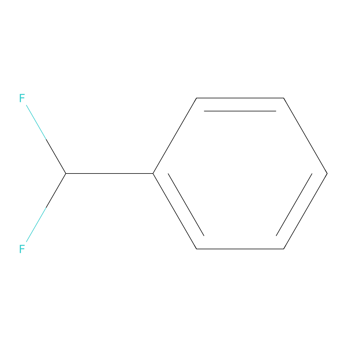 (Difluoromethyl)benzene molecular structure, CAS 455-31-2