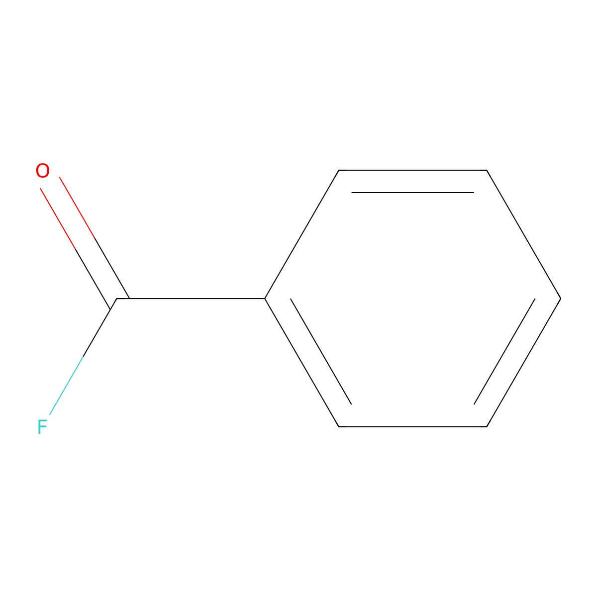 Benzoyl fluoride molecular structure, CAS 455-32-3