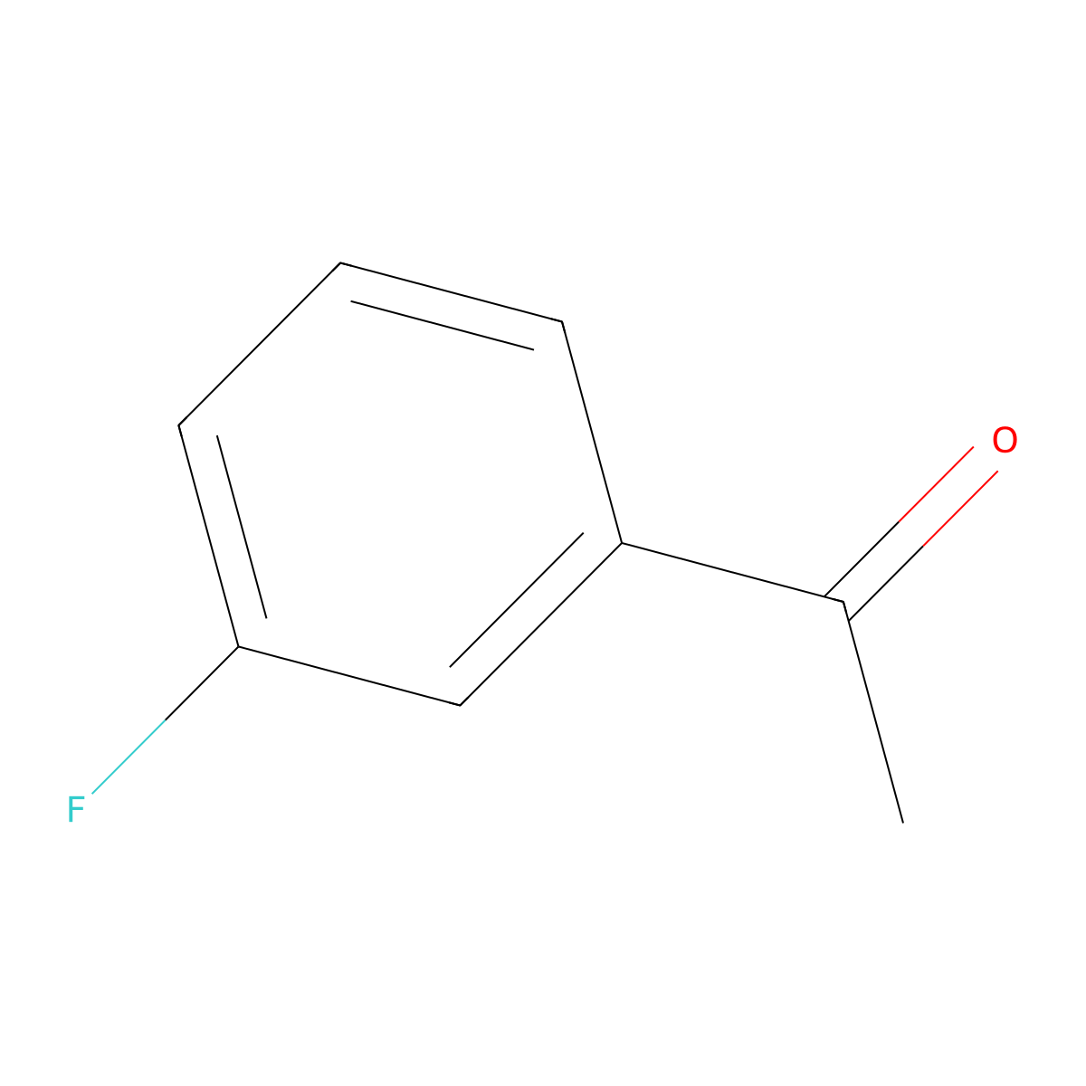 3-Fluoroacetophenone molecular structure, CAS 455-36-7